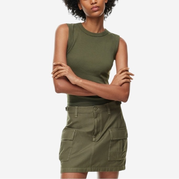 Aritzia Dresses & Skirts - ✨ ARITZIA TNA Supply Cargo Utility Micro Mini Skirt • Army Green • Size 2